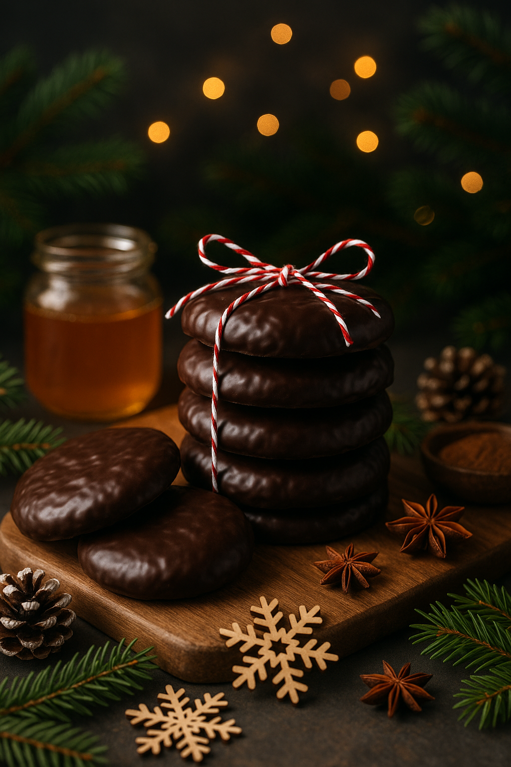 Chocolate Lebkuchen (4 Pieces)